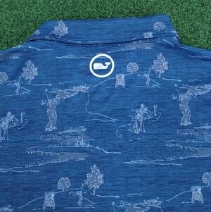 ⛳ Vineyard Vines Jim Nantz Brrr Men's Golf Swing Polo Shirt Size M